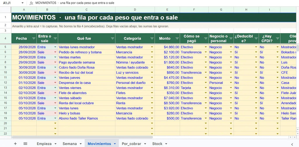 Lunes del dueño — caja, fiado y qué reponer